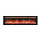 DYNASTY ALLEGRO 76" Black Smart Linear Electric Fireplace [DY-BFM76] SAKSBY - Front View