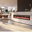 DYNASTY ALLEGRO 82" Flush Mount Smart Linear Electric Fireplace [DY-BFM82] SAKSBY - Kitchen View