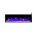 DYNASTY CASCADE 64" Smart Linear Electric Fireplace With Front Facing Heater [DY-BTX64]  SAKSBY Front View