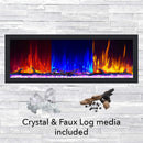 DYNASTY CASCADE 64" Smart Linear Electric Fireplace With Front Facing Heater [DY-BTX64]  SAKSBY Accessories View