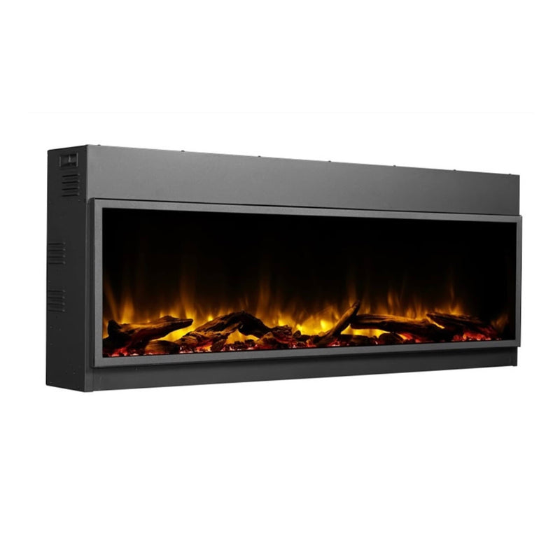 DYNASTY HARMONY 57" Recessed Smart Linear Electric Fireplace With Remote Control [DY-BEF57] SAKSBY - Font Right View