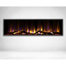 DYNASTY HARMONY 57" Recessed Smart Linear Electric Fireplace With Remote Control [DY-BEF57] SAKSBY - Logs View