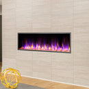 DYNASTY HARMONY 57" Recessed Smart Linear Electric Fireplace With Remote Control [DY-BEF57] SAKSBY - Living Room View