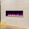 DYNASTY HARMONY 57" Recessed Smart Linear Electric Fireplace With Remote Control [DY-BEF57] SAKSBY - Living Room View