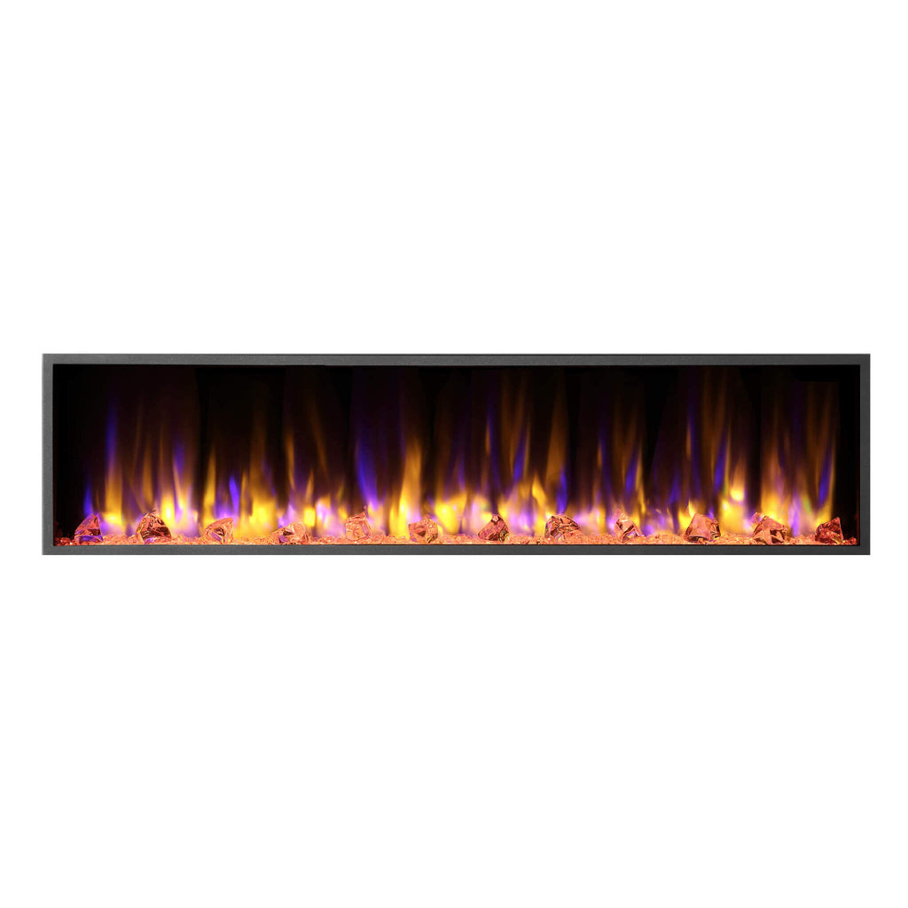 DYNASTY HARMONY 64" Recessed Smart Linear Electric Fireplace [DY-BEF64] SAKSBY - White Background