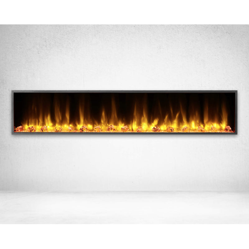 DYNASTY HARMONY 80" Built-In Smart Linear Electric Fireplace [DY-BEF80] SAKSBY - Front View