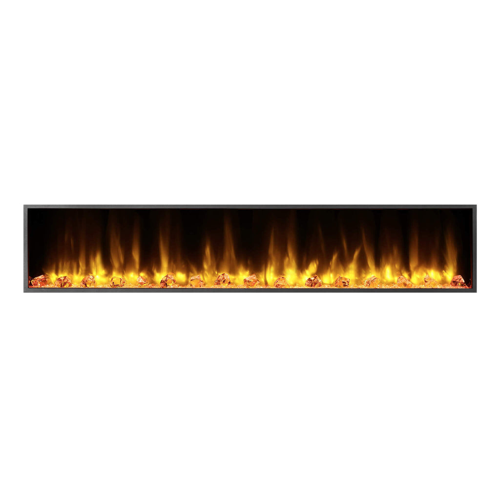 DYNASTY HARMONY 80" Built-In Smart Linear Electric Fireplace [DY-BEF80] SAKSBY - White Background