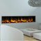 DYNASTY HARMONY 80" Built-In Smart Linear Electric Fireplace [DY-BEF80] SAKSBY - Front Right Living Room View