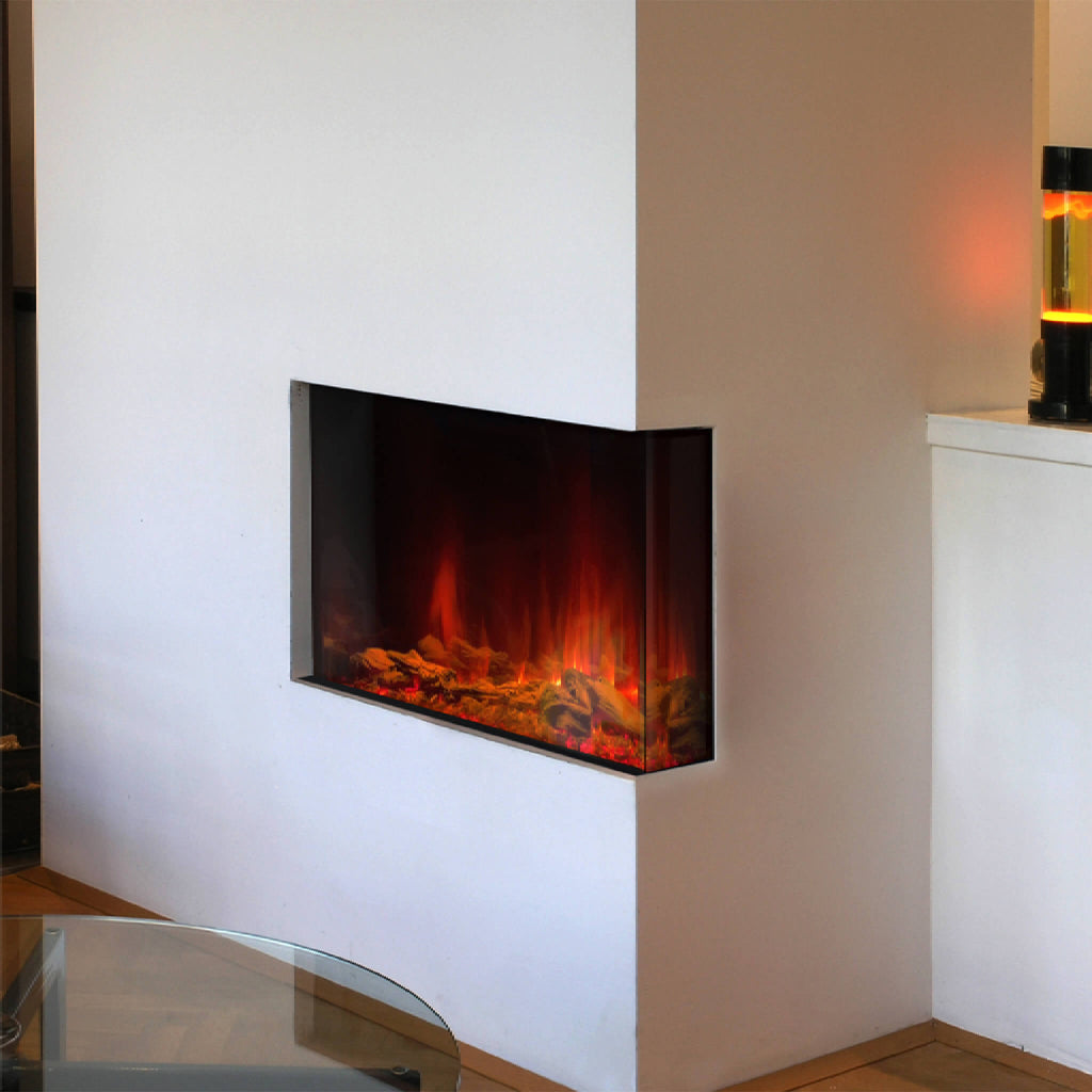 DYNASTY MELODY 35" Multi-Sided Smart Electric Fireplace With Auto Shut Off [DY-BTS35] SAKSBY - Living Room Left View
