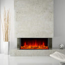 DYNASTY MELODY 40" Multi-Sided Smart Electric Fireplace With Remote Control [DY-BTS40]  SAKSBY - Living Room View