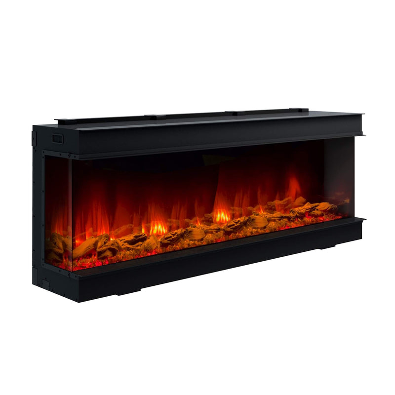 DYNASTY MELODY 64" Built-In 3 Sided Smart Electric Fireplace [DY-BTS60] SAKSBY - Front Right View