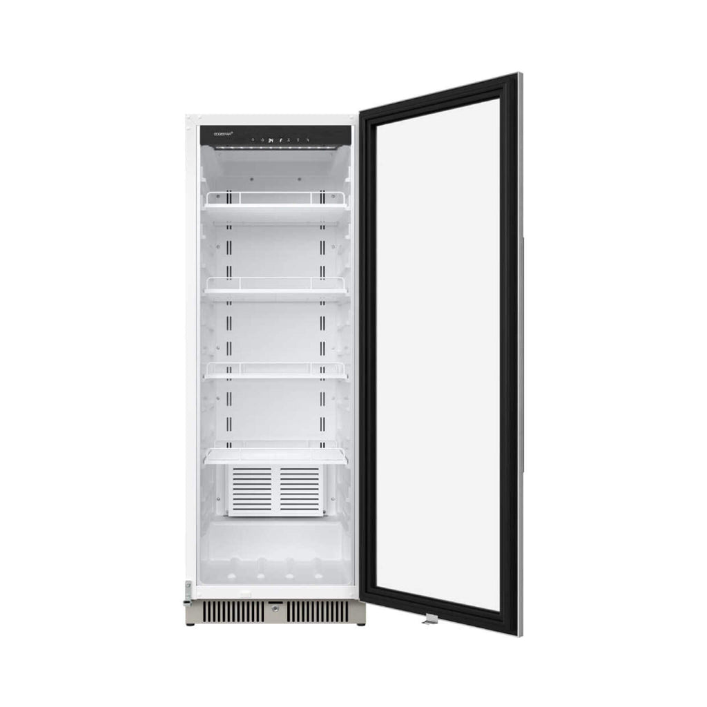 Edgestar 22-Inch 10.1 Cubic Feet Commercial Beverage Merchandiser With Temperature Alarm and Reversible Door [VBM101SS] (SAK45983) - Saksby Wholesale - Front View Open Door