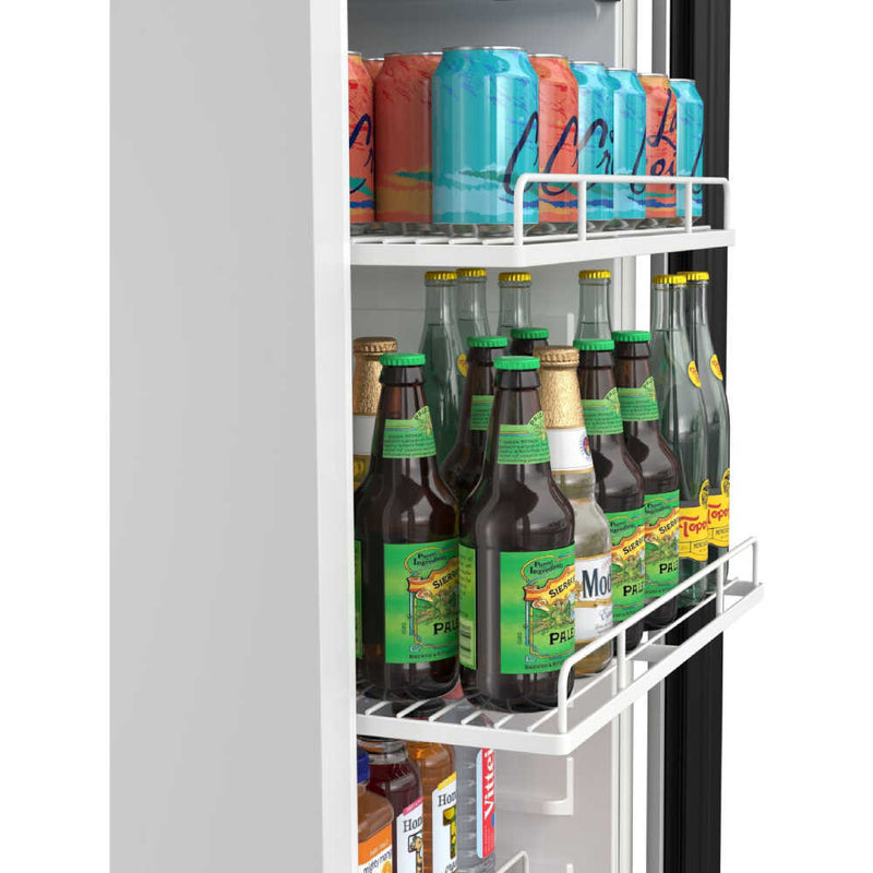 EDGESTAR 10.1 Cubic Feet Commercial Beverage Merchandiser With Temperature Alarm and Reversible Door, 22" (SAK45983)-SAKSBY