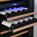 Edgestar Premium 20-Inch 101 Bottle Capacity Built-In Dual Zone Wine Cooler (SAK92835) - Saksby Wholesale - With Wine