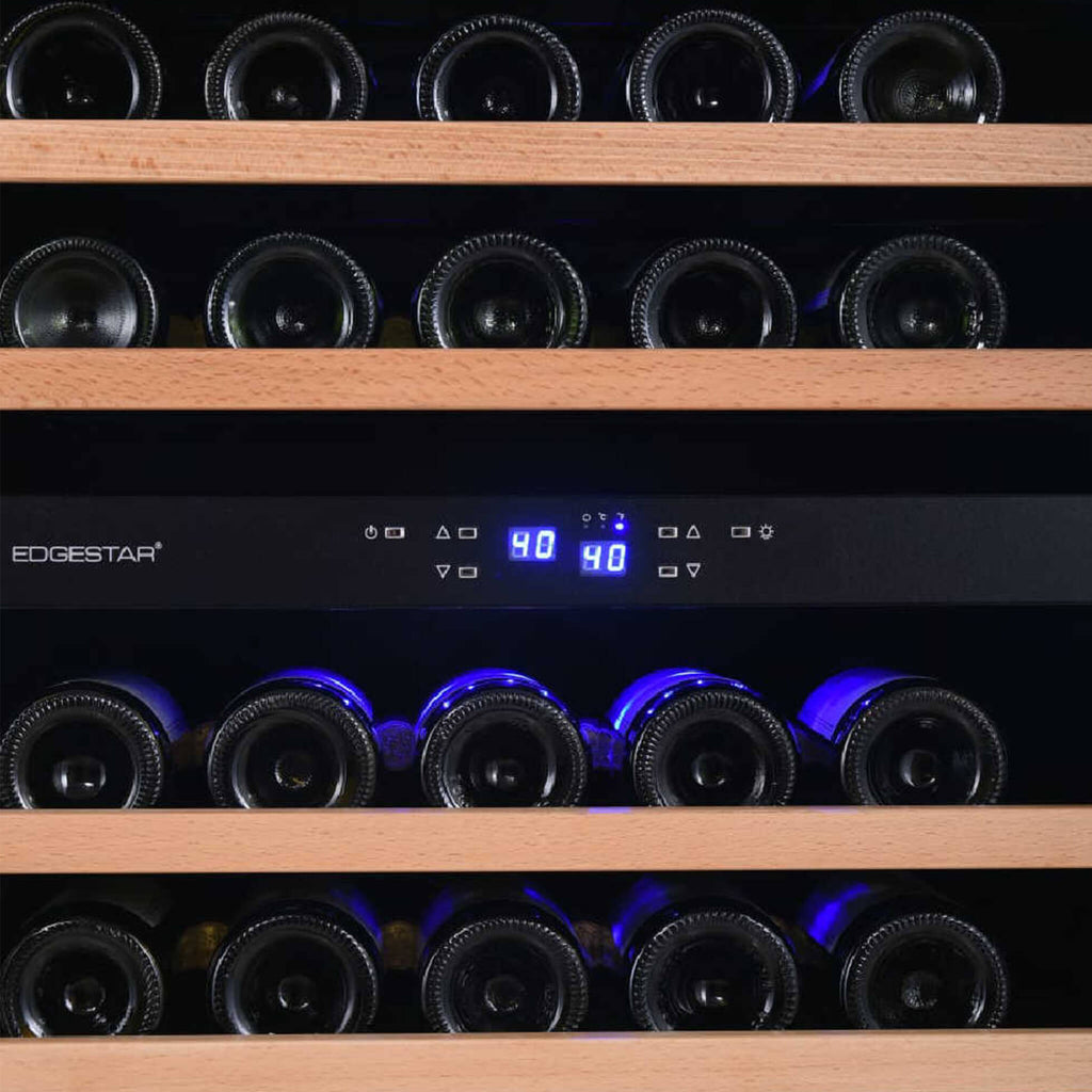 EDGESTAR 101 Bottle Capacity Built In Dual Zone Wine Cooler, 24" (SAK92835)-SAKSBY