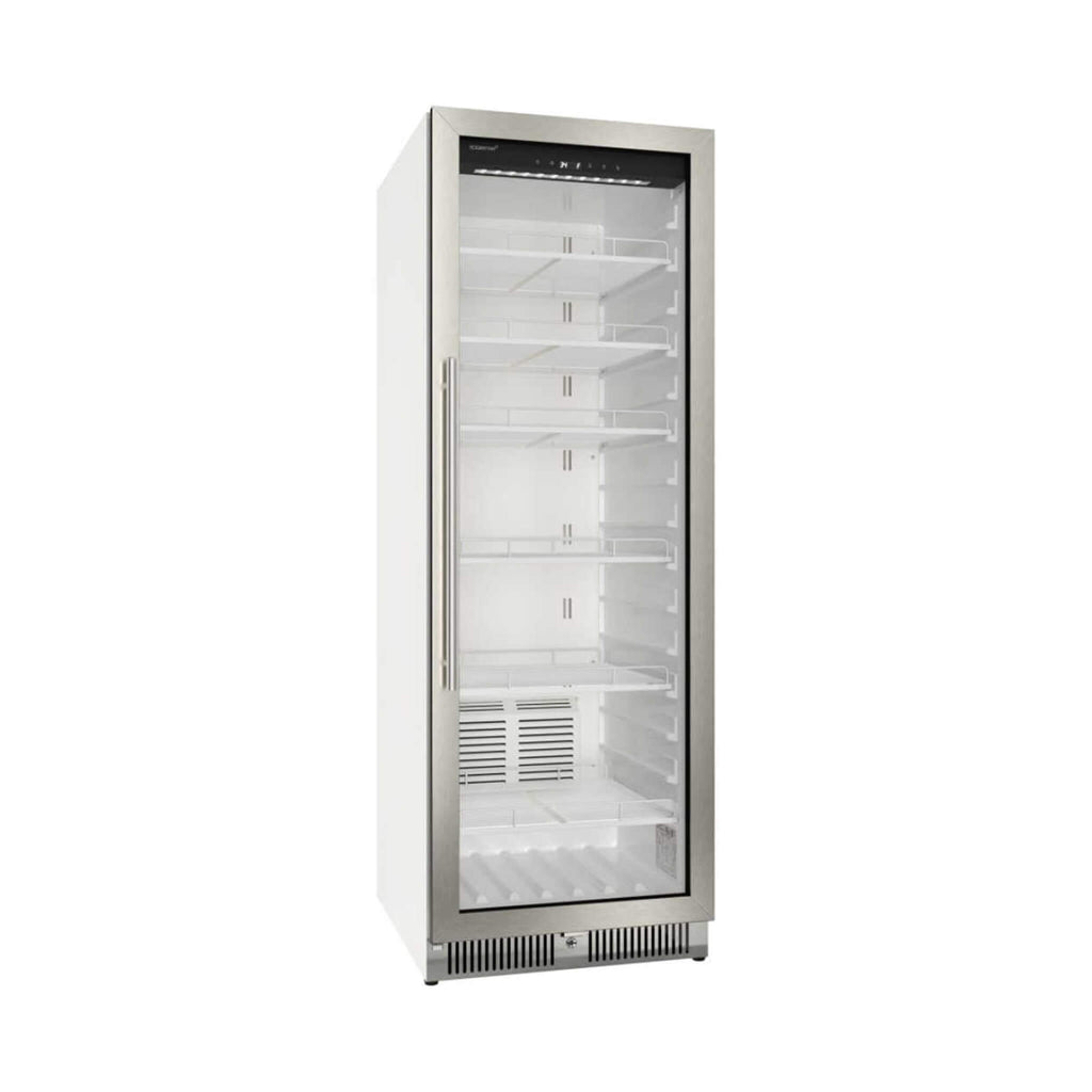 EDGESTAR 13.7 Cubic Feet Commercial Beverage Merchandiser With Temperature Alarm And Reversible Door, 24" (SAK62395)-SAKSBY