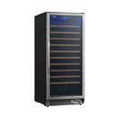 Edgestar 24-Inch Wide 111 Bottle Capacity Freestanding Single Zone Wine Cooler [CWR1212SZ] (SAK68320) - Saksby Wholesale - Side View Design