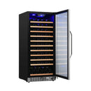 Edgestar 24-Inch Wide 111 Bottle Capacity Freestanding Single Zone Wine Cooler [CWR1212SZ] (SAK68320) - Saksby Wholesale - Side View Open Door