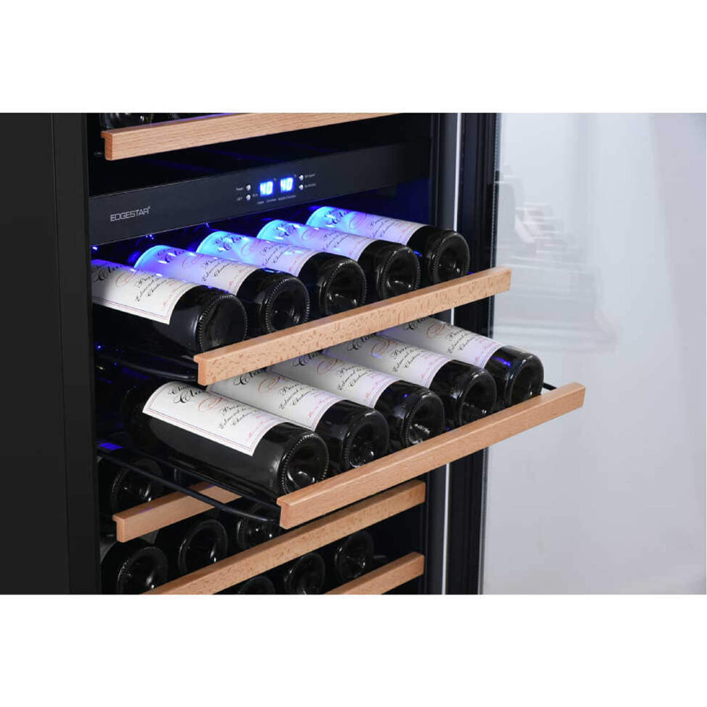 EDGESTAR 24" Wide 131 Bottle Capacity Built In Triple Zone Wine Cooler (SAK65891)-SAKSBY