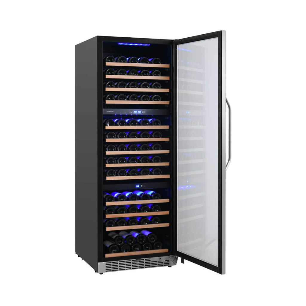 EDGESTAR 24" Wide 131 Bottle Capacity Built In Triple Zone Wine Cooler (SAK65891)-SAKSBY