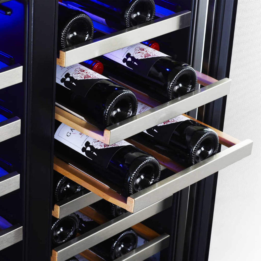 EDGESTAR 30" Wide 56 Bottle Capacity Built In French Door Wine Cooler With Door Locks (SAK56381)-SAKSBY