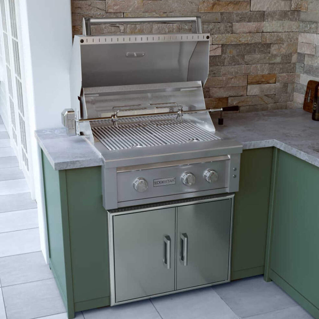 Edgestar 60K BTU 30-Inch Built-In Grill Kit With Insulated Jacket And Double Access Doors [GRL300IBKIT] (SAK82568) - Saksby Wholesale - Lifestyle