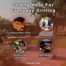 Edgestar 60K BTU 30-Inch Freestanding LED Lighting Grill And Cart With Rotisserie (SAK63985) - Saksby Wholesale - Benefits