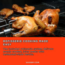 Edgestar 60K BTU 30-Inch Outdoor Built-In Grill With Rotisserie And LED Lighting (SAK52871) - Saksby Wholesale - Rotisserie Cooking