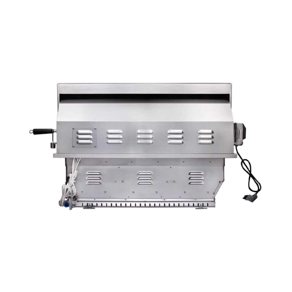 Edgestar 60K BTU 30-Inch Outdoor Built-In Grill W/ Rotisserie And LED Lighting (SAK52871) - Saksby Wholesale - Back View
