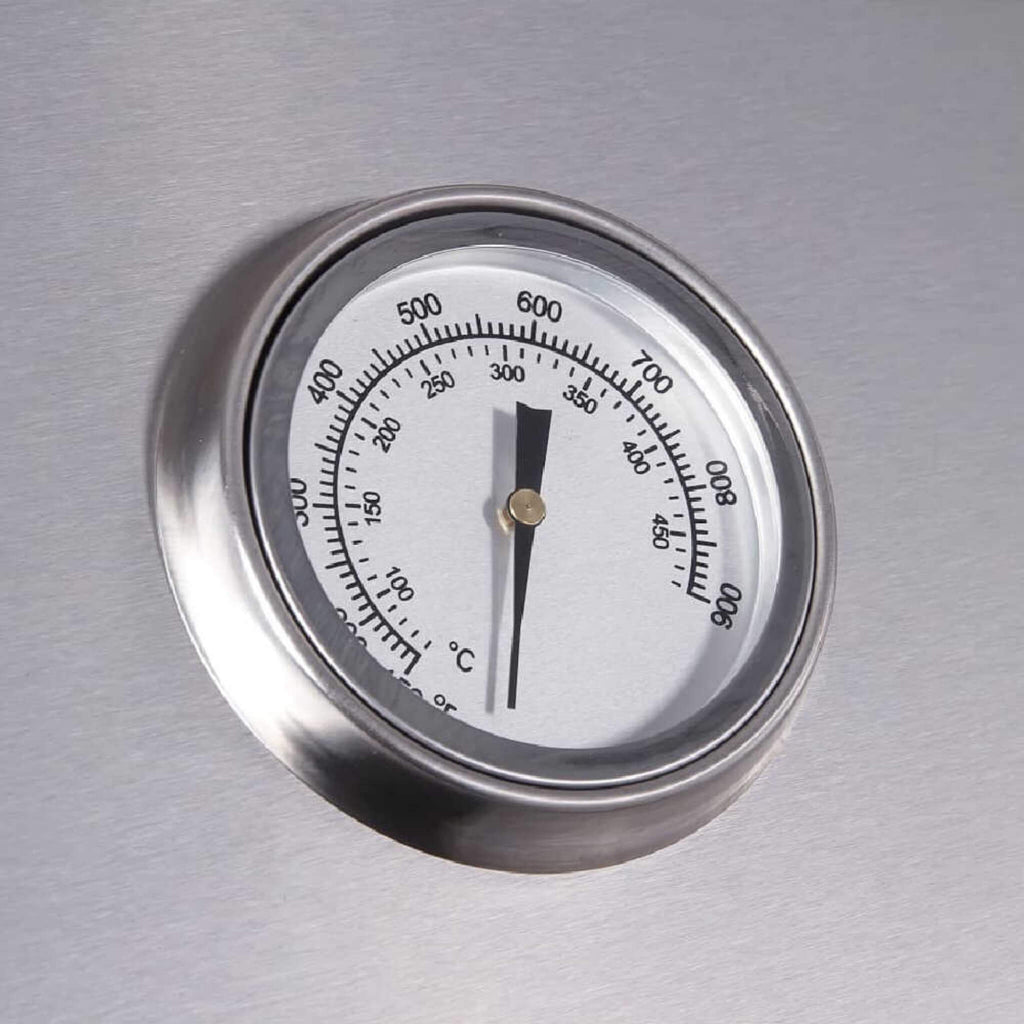 Edgestar 60K BTU 30-Inch Outdoor Built-In Grill W/ Rotisserie And LED Lighting (SAK52871) - Saksby Wholesale - Thermometer