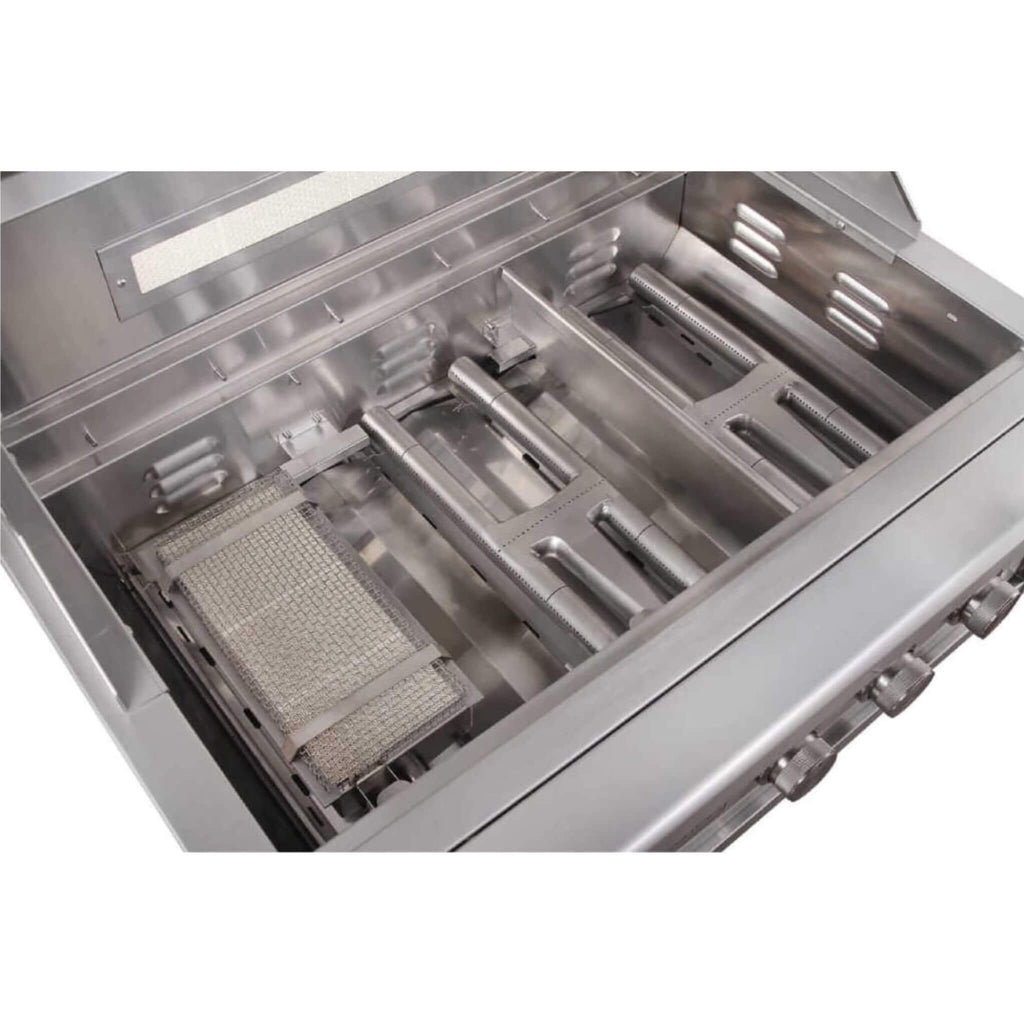 Edgestar 60K BTU 30-Inch Outdoor Built-In Grill W/ Rotisserie And LED Lighting (SAK52871) - Saksby Wholesale - Top Inside View