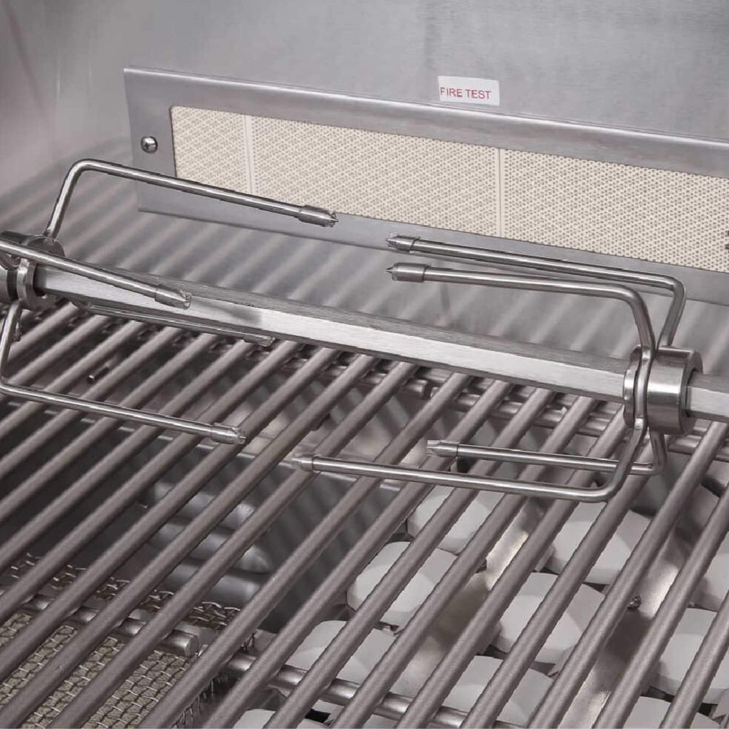 EDGESTAR 60K BTU Natural Gas Outdoor Built In Grill With Rotisserie And LED Lighting, 30" (SAK52871)-SAKSBY