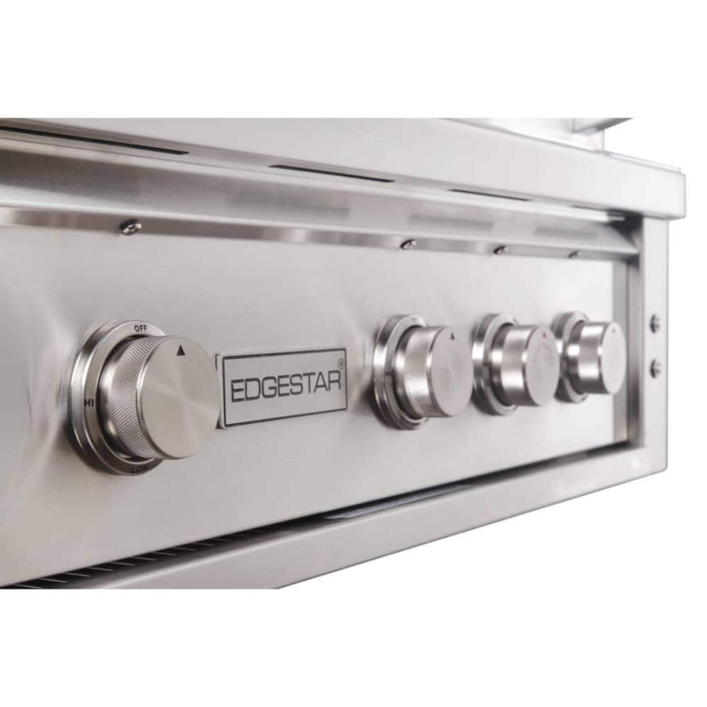 EDGESTAR 60K BTU Natural Gas Outdoor Built In Grill With Rotisserie And LED Lighting, 30" (SAK52871)-SAKSBY