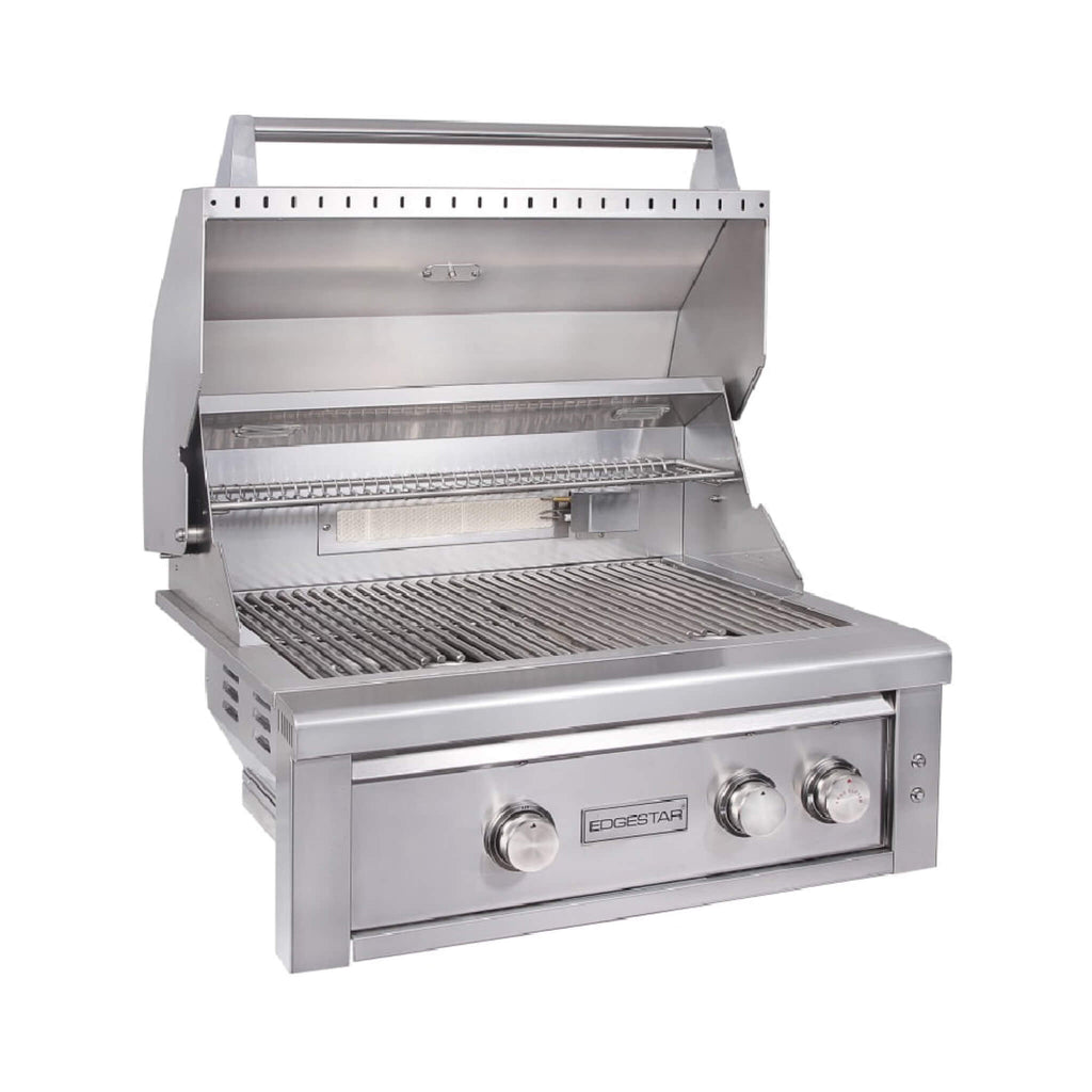 EDGESTAR 60K BTU Natural Gas Outdoor Built In Grill With Rotisserie And LED Lighting, 30" (SAK52871)-SAKSBY