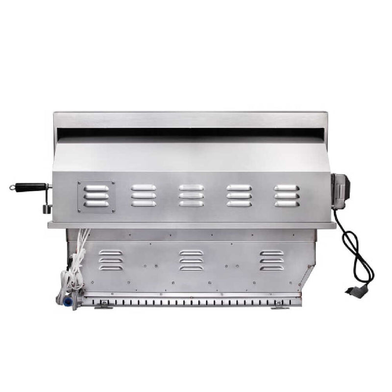 EDGESTAR 89000 BTU 36" Liquid Propane Freestanding LED Lighting Grill Cart With Rotisserie (SAK85914)-SAKSBY