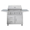 EDGESTAR 89000 BTU 36" Liquid Propane Freestanding LED Lighting Grill Cart With Rotisserie (SAK85914)-SAKSBY