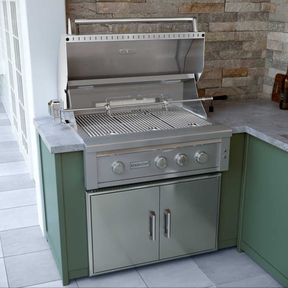 EDGESTAR 89000 BTU 36" Wide Liquid Propane Built-In Grill With Insulated Jacket And Double Access Doors (SAK78429)-SAKSBY
