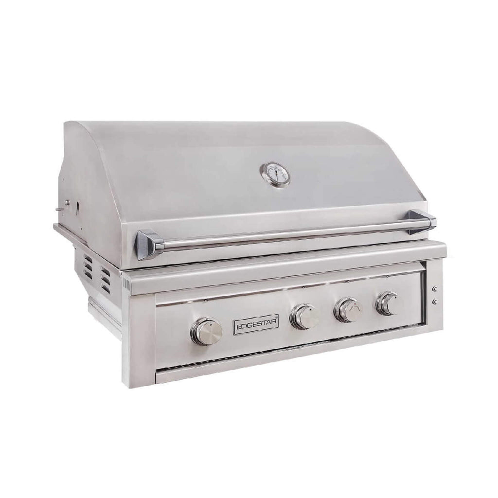 EDGESTAR 89000 BTU 42" Wide Natural Gas Free Standing Grill Cart With Rotisserie And Lighted Knobs (SAK56935)-SAKSBY