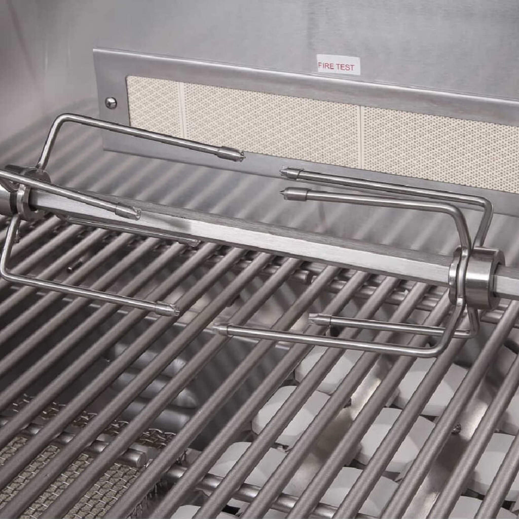 EDGESTAR 89000 BTU 42" Wide Natural Gas Free Standing Grill Cart With Rotisserie And Lighted Knobs (SAK56935)-SAKSBY