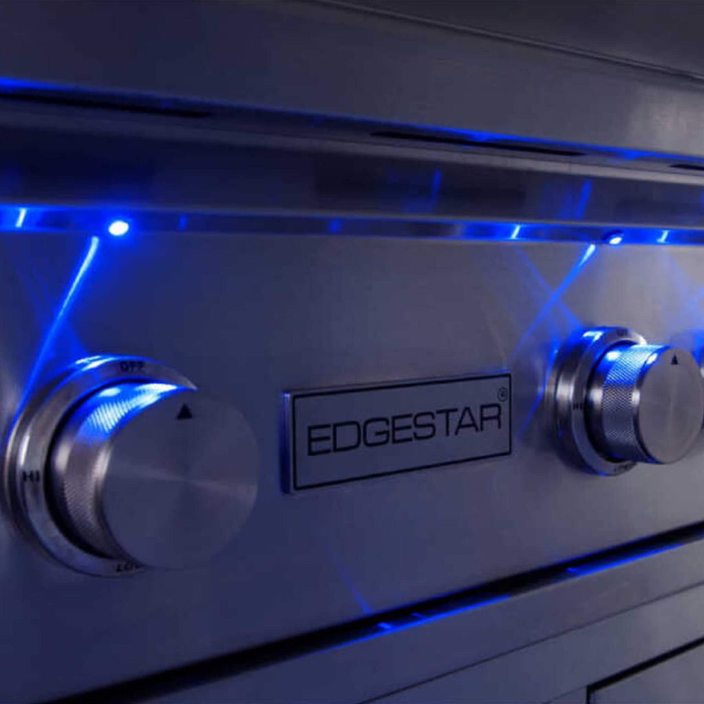 EDGESTAR 89000 BTU 42" Wide Natural Gas Free Standing Grill Cart With Rotisserie And Lighted Knobs (SAK56935)-SAKSBY