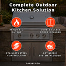 Edgestar 89K BTU 36-Inch Built-In Grill With Insulated Jacket And Double Access Doors [GRL360IBKIT] (SAK78429)- Saksby Wholesale - Benefits