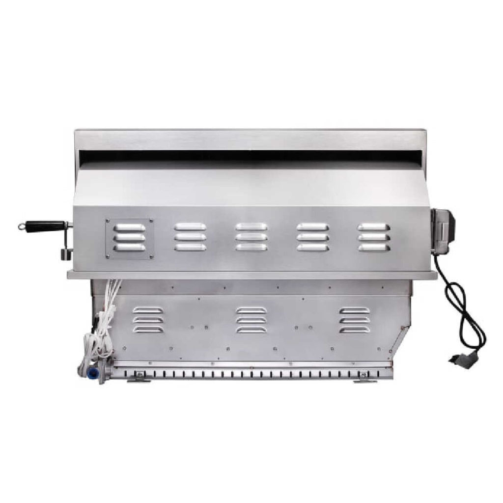 Edgestar 89K BTU 36-Inch Freestanding LED Lighting Grill And Cart With Rotisserie (SAK85914) - Saksby Wholesale - Back View