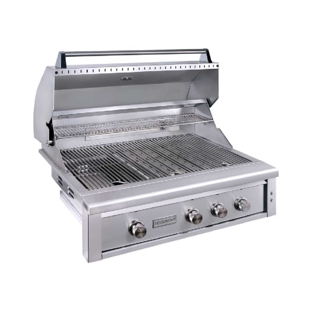 Edgestar 89K BTU 42-Inch Built-In Grill With Insulated Jacket And Double Access Doors Insulated Jacket (SAK94627) - Saksby Wholesale - Front Left View With Lid Opened
