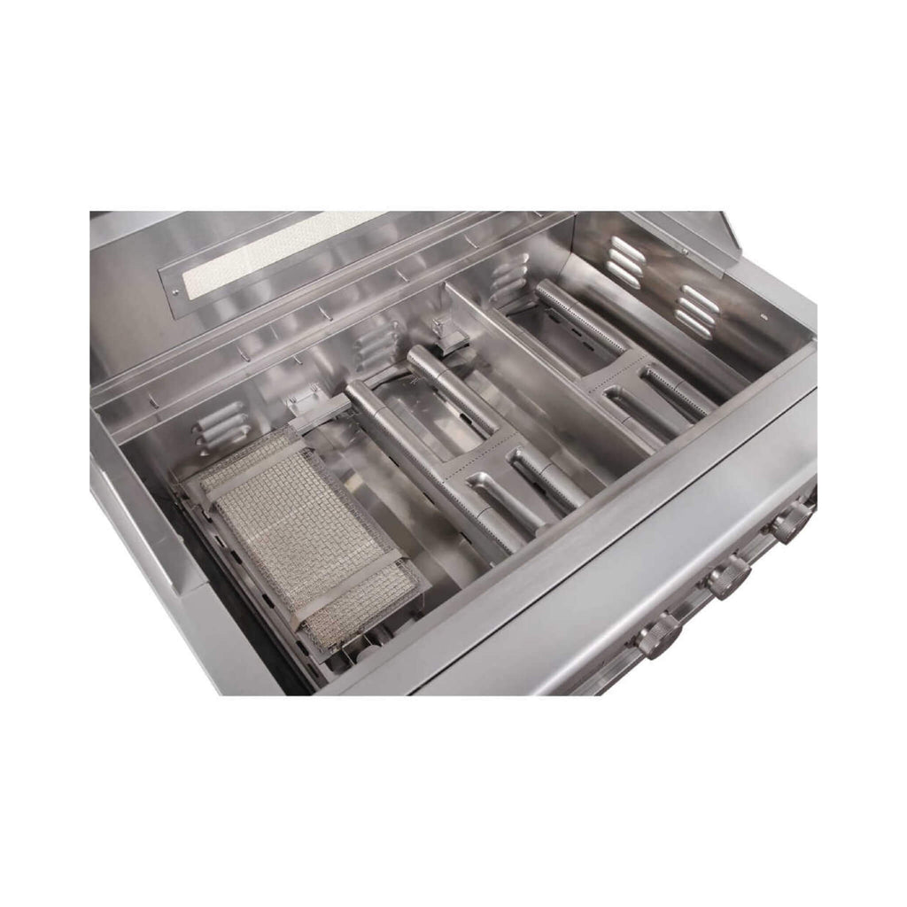 Edgestar 89K BTU 42-Inch Freestanding Grill And Cart With Rotisserie And Lighted Knobs (SAK56935) - Saksby Wholesale - Top Inside View Without Grates