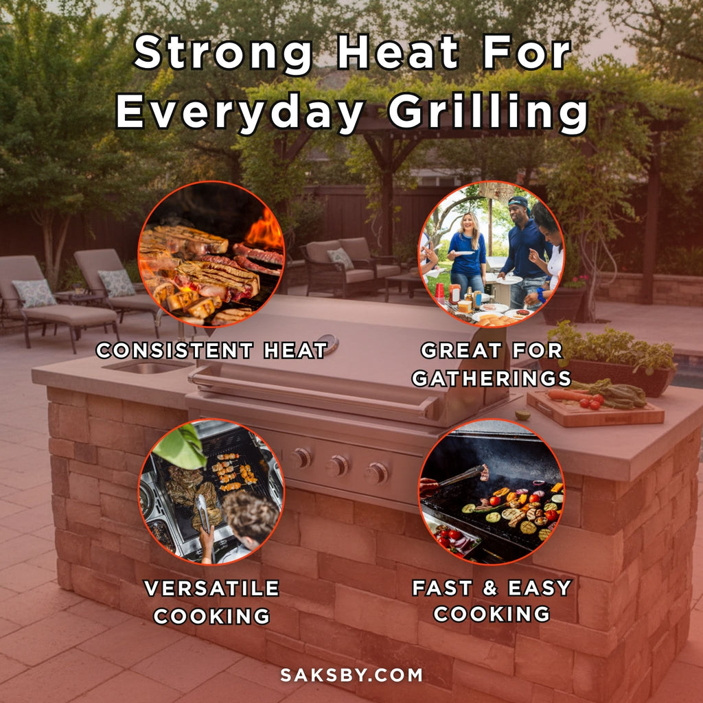Edgestar 89K BTU 42-Inch Built-In Grill With Rotisserie And LED Lighting (SAK17368) - Saksby Wholesale - Benefits