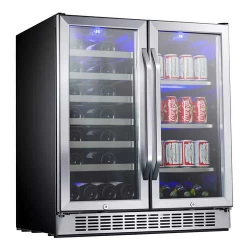 EDGSTAR 30" Wide 28 Bottle Built In Dual Zone Beverage Center With 86 Can Capacity (SAK35972)-SAKSBY