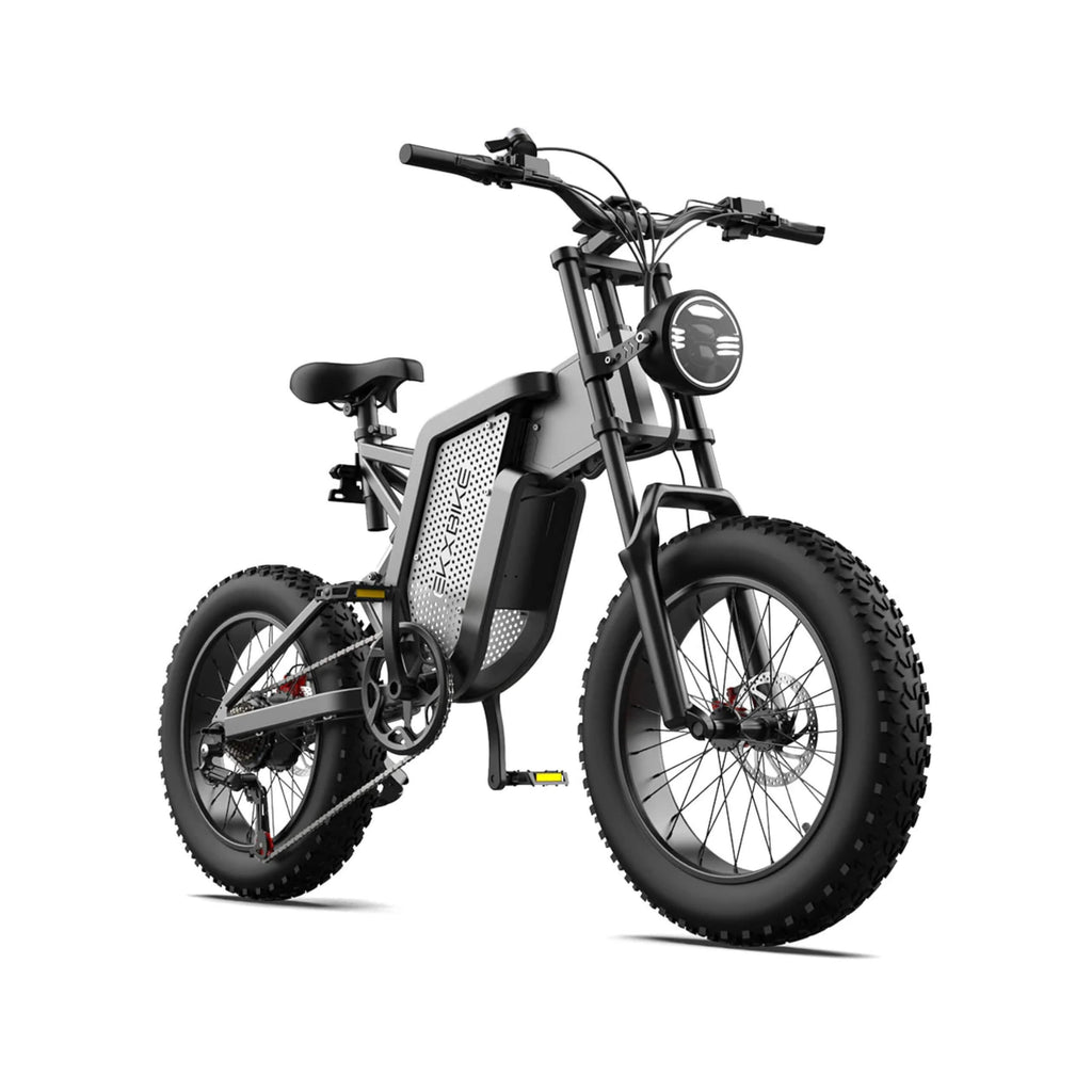 EKX X20 2000W 48V/35AH Electric Bike Mountain Moped Ebike With 20" Fat Tire (SAK31682) SAKSBY - Front Right View