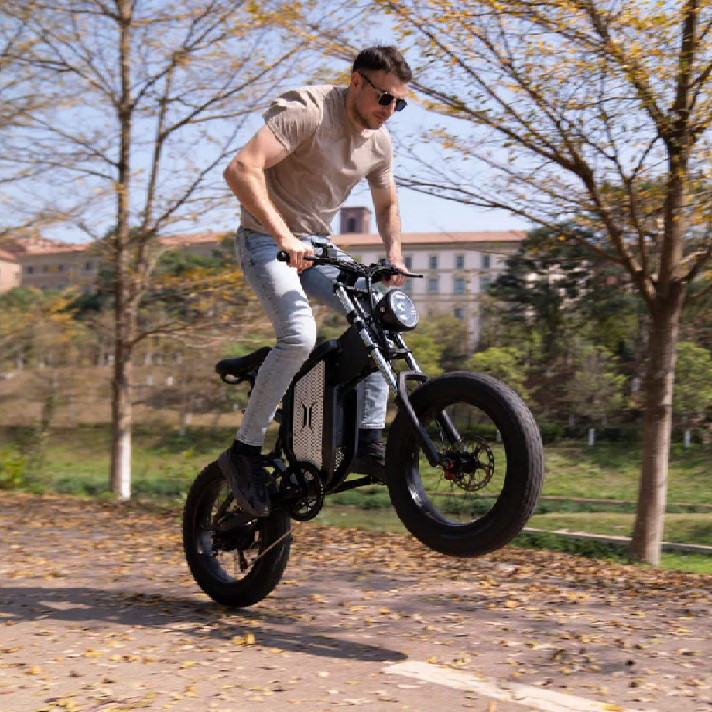 EKX X20 2000W 48V/35AH Electric Bike Mountain Moped Ebike With 20" Fat Tire (SAK31682) SAKSBY - FLifestyle View