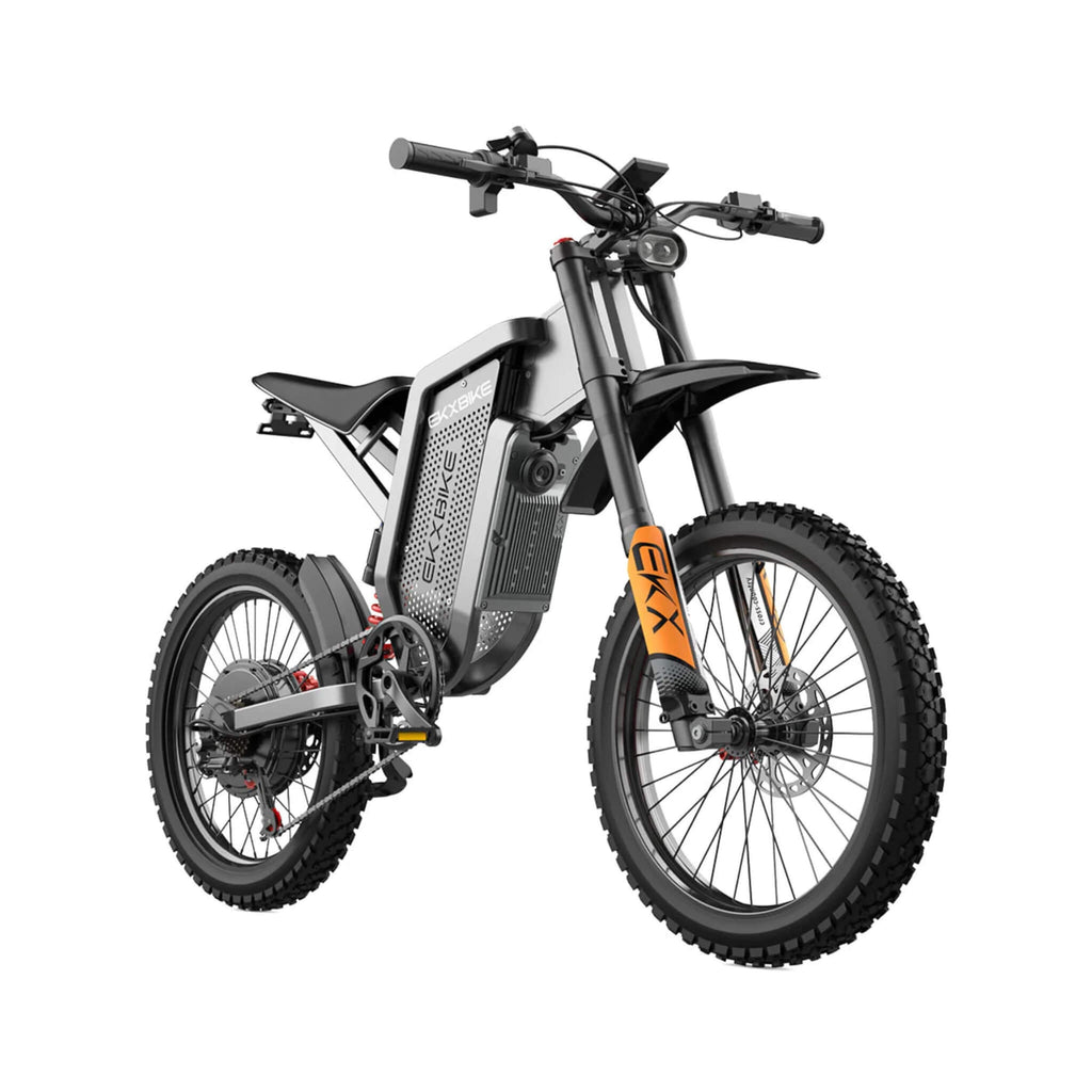 EKX X21 Max Electric Motorcycles 3000W Brushless Gearless Motors 85 KMH Speed Adult Off Road Ebike (SAK48016) SAKSBY - Front Right View