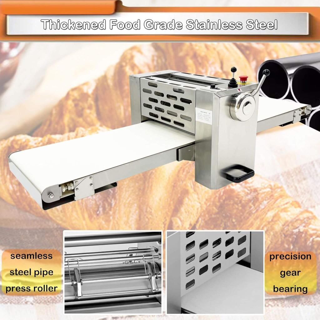 Electric Commercial 110V Foldable Stainless Steel Dough Sheeter (SAK59273) - Saksby Wholesale - Quality Material Details
